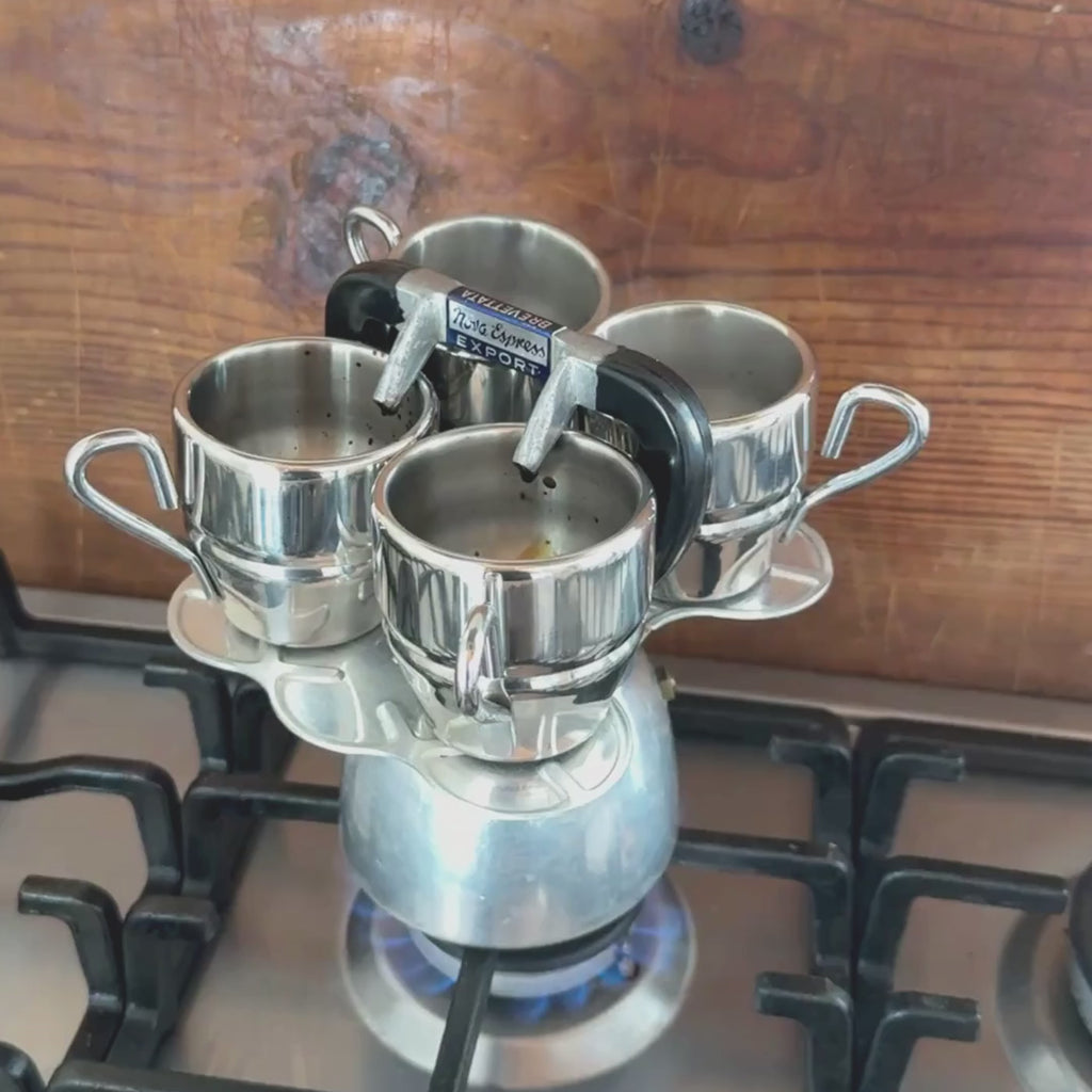 IRMEL Nova Espress Export 4 cup moka coffee maker vintage Italy