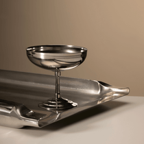 Letang Remy stainless steel ice cream cups set of 2 · mirror polished 18/10 inox · 1970s French · L'Officina General Store