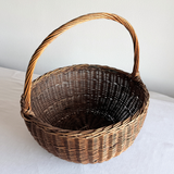 Panier Rond en Rotin Toscan avec Anse