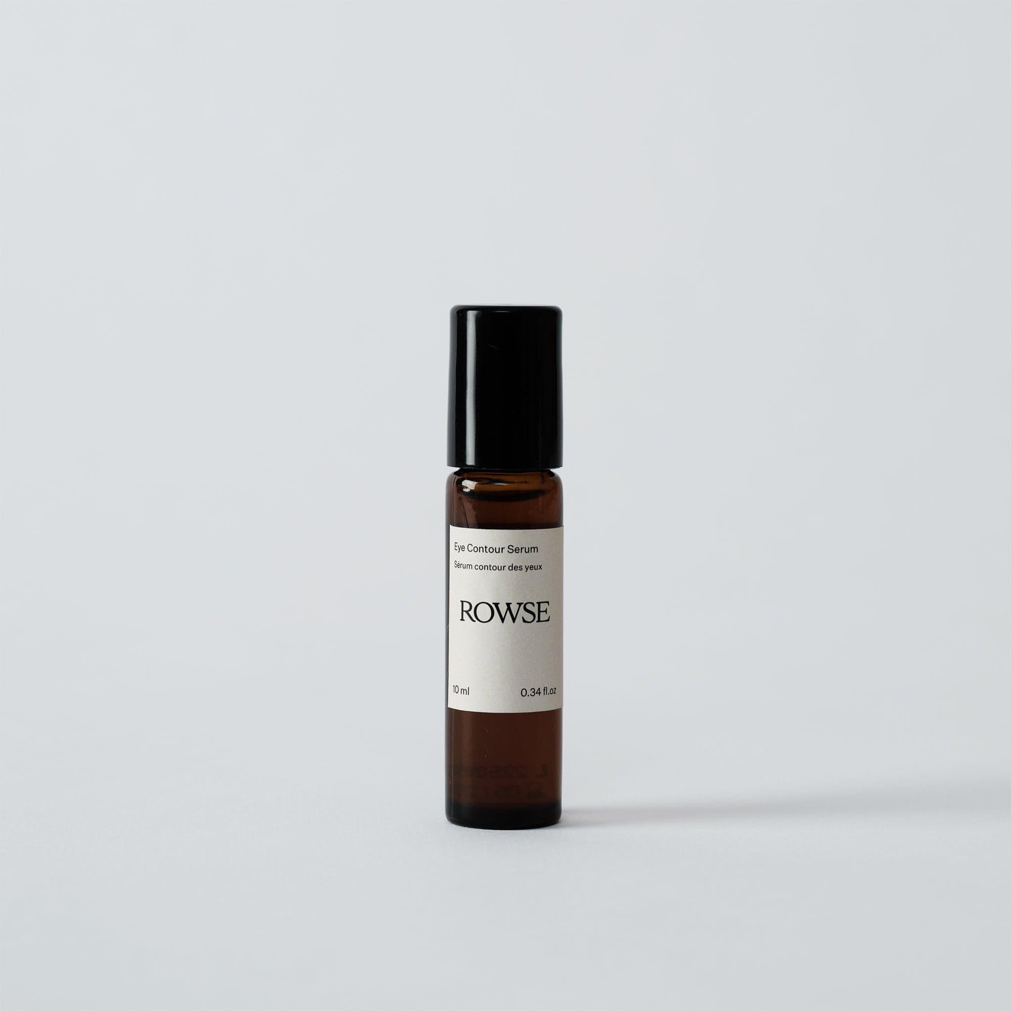 ROWSE Eye Contour Serum roll-on 10ml — triple-effect gel serum for dark circles and puffiness