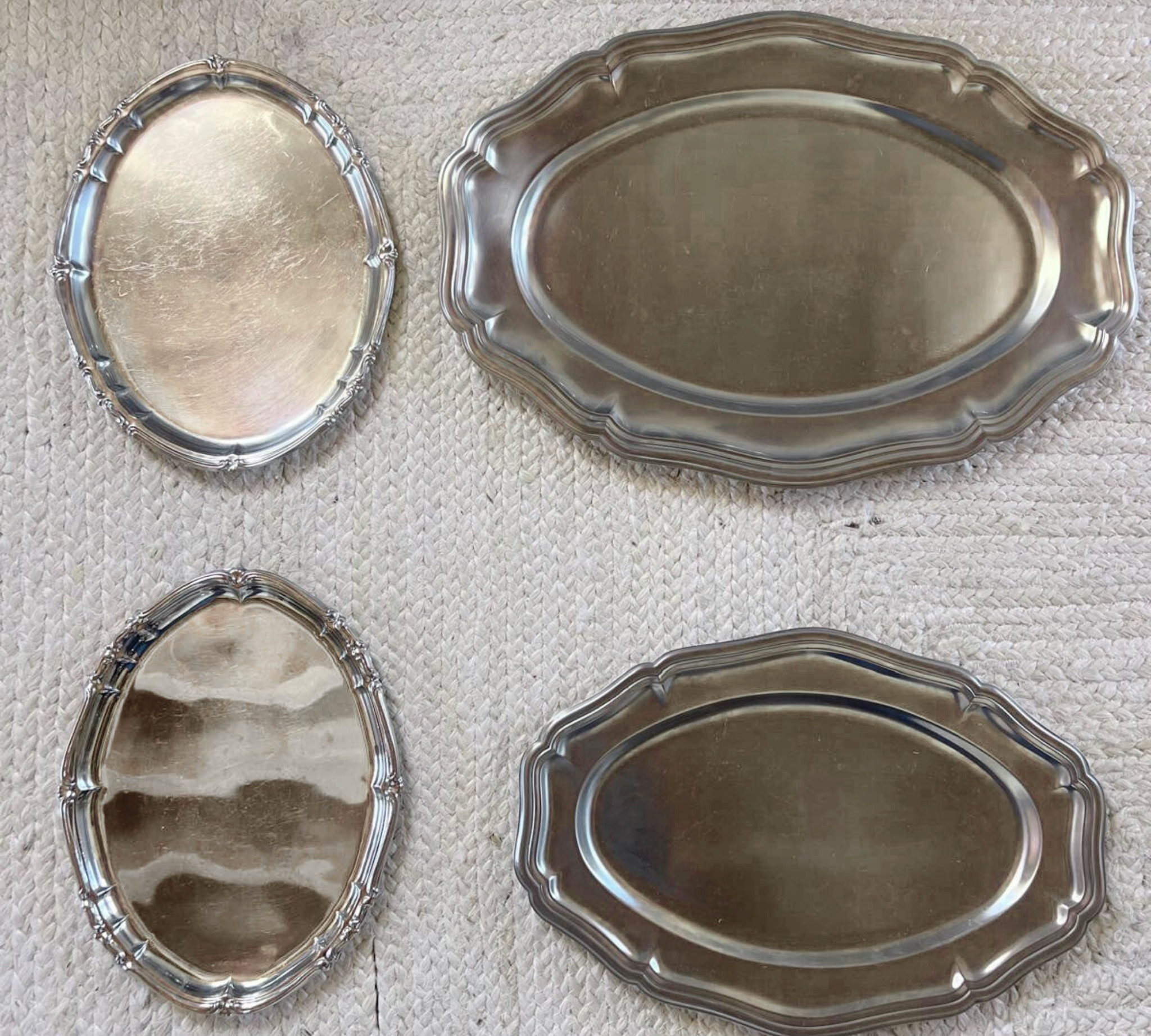 Scallopped_Metal_Serving_tray_ L'Officina General Store