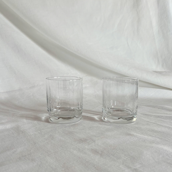 Verres à pied festonnés | Lot de 2