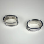 SET OF 2 | SILVER NAPKIN RINGS - L'Officina General Store