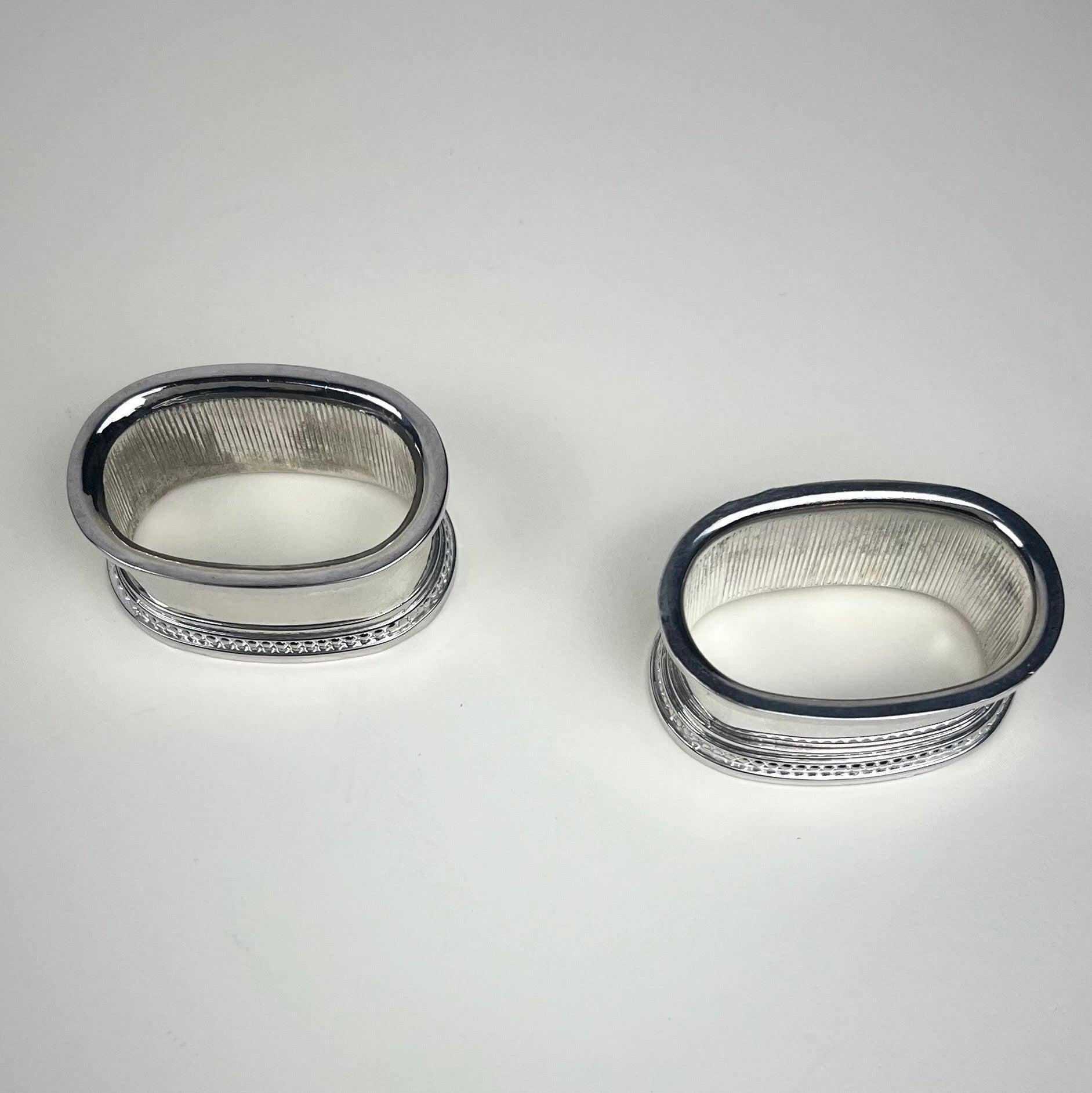 SET OF 2 | SILVER NAPKIN RINGS - L'Officina General Store