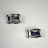 SET OF 2 | SILVER NAPKIN RINGS - L'Officina General Store