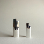 sterling silver 925 striped bic lighter cover set