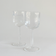 Italian ribbed white wine glasses — set of 2, front view showing ribbed bowl and hexagonal geometric stem, 2000s Italian production
