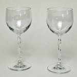 SET OF 2 I WINE GLASSES I Twisted stem - L'Officina General Store