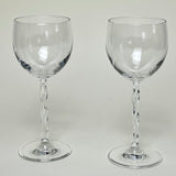 SET OF 2 I WINE GLASSES I Twisted stem - L'Officina General Store