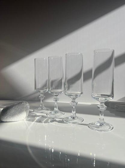 Crystal champagne flutes - L'Officina General Store 