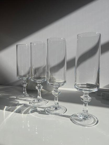 Crystal champagne flutes - L'Officina General Store 